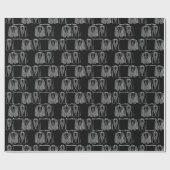 Gepersonaliseerde schoolbord Gay Wedding Gift Wrap Cadeaupapier (Vlak)