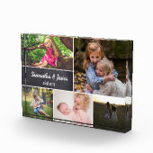 Gepersonaliseerde schoolbord zusters Fotocollage Fotoblokken (Rechts)