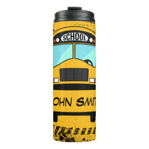 Gepersonaliseerde schoolbus Thermal Tumbler Thermosbeker