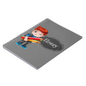 Gepersonaliseerde schooljongen notitieboek (Linkerzijde)