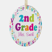 Gepersonaliseerde schoollerarenorganisatie van de  keramisch ornament (Rechts)