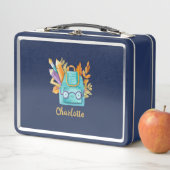 Gepersonaliseerde schoollunchbox met foto en naam (In situ)