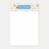 Gepersonaliseerde schoolpost IT-Notitieblok Post-it® Notes (Voorkant)