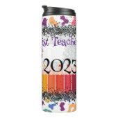 Gepersonaliseerde schoolruimte Leraar Gift Thermosbeker (Geroteerd rechts)