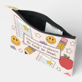 Gepersonaliseerde schooltas – klein formaat etui (Open)