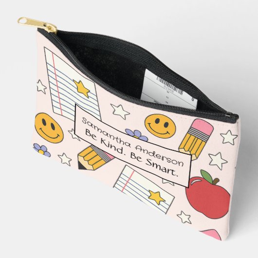 Gepersonaliseerde schooltas – klein formaat etui (Open)