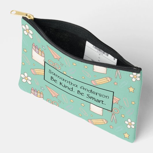 Gepersonaliseerde schooltas – klein formaat etui (Open)