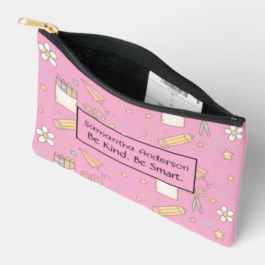 Gepersonaliseerde schooltas – klein formaat etui (Open)