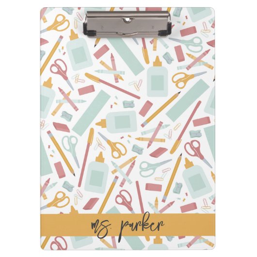 Gepersonaliseerde schooltools klembord (Voorkant)