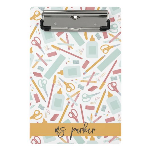 Gepersonaliseerde schooltools mini klembord (Voorkant)