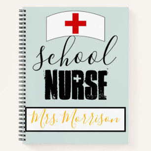 Gepersonaliseerde schoolverpleegster notitieboek