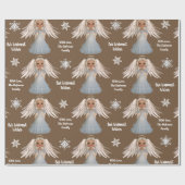 Gepersonaliseerde schoonheidengel cadeaupapier (Vlak)