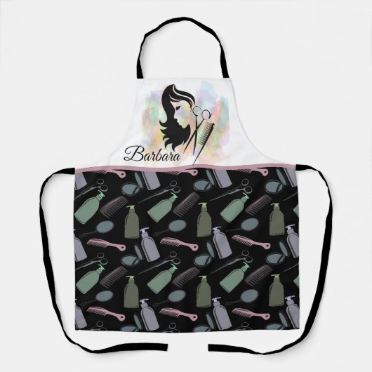 Gepersonaliseerde schoonheidsspecialisten schort (Voorkant)