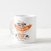 Gepersonaliseerde schoonmoeder-in-wet Mok (Voorkant links)