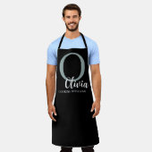 Gepersonaliseerde Schort Custom Chef Denim Schort  (Gedragen)