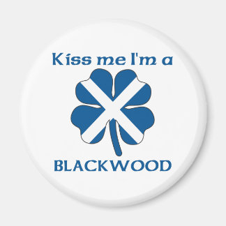 Gepersonaliseerde Schotse Kiss Me I'm Blackwood Magneet