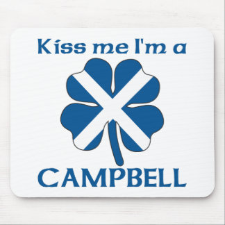 Gepersonaliseerde Schotse kus Ik ben Campbell Muismat