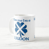 Gepersonaliseerde Schotse kus Ik ben Loudon Koffiemok (Voorkant links)