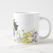 Gepersonaliseerde Schotse mok voor koffie, tuinblo (Rechts)