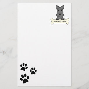 Gepersonaliseerde Schotse Terrier Briefpapier