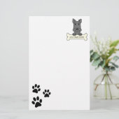 Gepersonaliseerde Schotse Terrier Briefpapier (Staand voorkant)