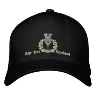 Gepersonaliseerde Schotse Thistle Scotland in Silv Geborduurde Pet