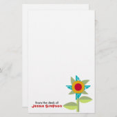 Gepersonaliseerde schrijfbenodigdheden van Kindere Briefpapier (Voorkant / Achterkant)