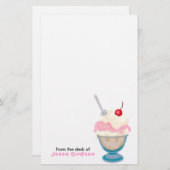 Gepersonaliseerde schrijfbenodigdheden van Kindere Briefpapier (Voorkant / Achterkant)