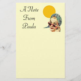 gepersonaliseerde schrijfmachine A noot uit naam Briefpapier