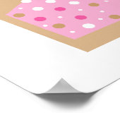 Gepersonaliseerde schud- en donutsnoepbehandelinge poster (Hoek)