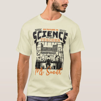 Gepersonaliseerde Science Teacher Shirt Afstuderen