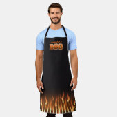 Gepersonaliseerde Scorchin BBQ Grillmaster Barbecu Schort (Gedragen)