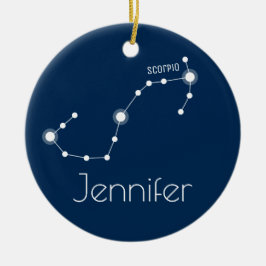 Gepersonaliseerde Scorpio Constellation Ornament