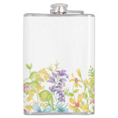 Gepersonaliseerde Scottie dog Flask, roze scottie  Heupfles (Achterkant)