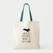 Gepersonaliseerde Scottie Dog Green Collar Tote Bag (Voorkant)