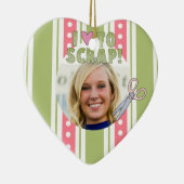 Gepersonaliseerde Scrapbooking Foto Ornament (Rechts)