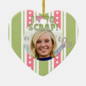Gepersonaliseerde Scrapbooking Foto Ornament (Voorkant)