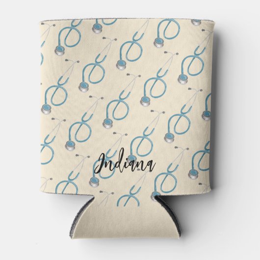 Gepersonaliseerde Script Medische Assistent Stetho Blikjeskoeler (Voorkant)