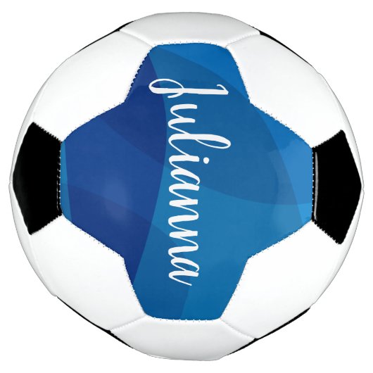 Gepersonaliseerde Script Meisje Naam Unieke Sport  Voetbal (Gedraaid)