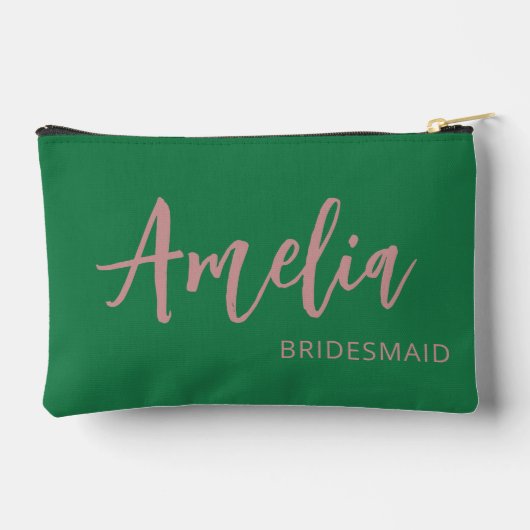 Gepersonaliseerde Script Naam Groene Bachelorette  Etui (Achterkant)