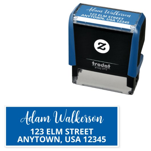 Gepersonaliseerde Script naam stempel met een mode (In situ)