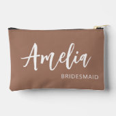 Gepersonaliseerde scriptnaam Mocha Bachelorette Ma Etui (Achterkant)