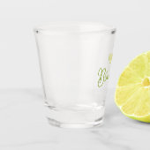 Gepersonaliseerde scriptnaam Tequila Lime Shot Glas (Links)