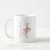 Gepersonaliseerde Scripty Pink Ballerina Koffiemok (Links)