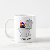 Gepersonaliseerde Scuba Diver bericht op achterzij Koffiemok (Links)