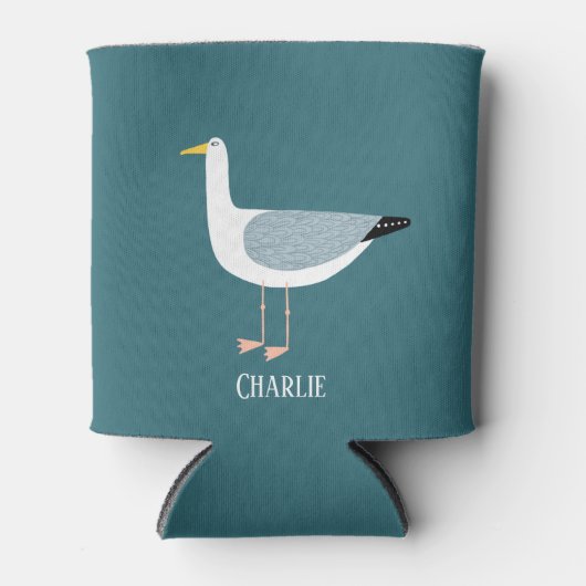 Gepersonaliseerde Seagull Fun Blikjeskoeler (Voorkant)