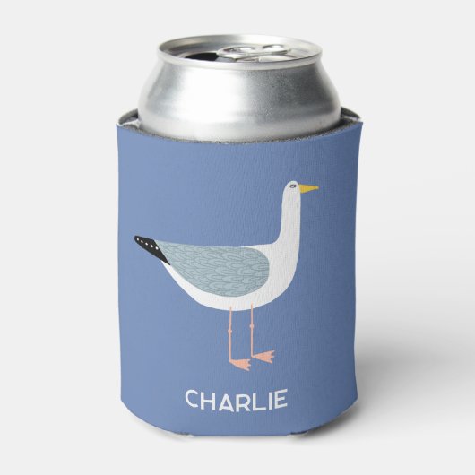 Gepersonaliseerde Seagull Fun Blikjeskoeler (Blikje Voorkant)