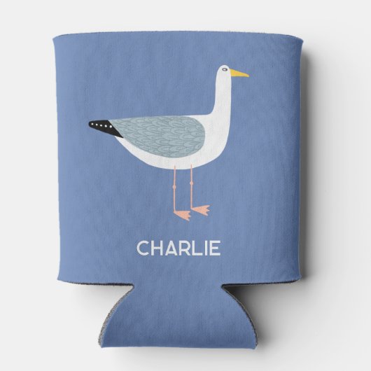 Gepersonaliseerde Seagull Fun Blikjeskoeler (Achterkant)