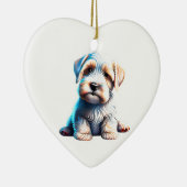 Gepersonaliseerde Sealyham Terrier Puppy Keramisch Ornament (Rechts)