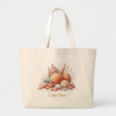 Gepersonaliseerde Seashell Canvas tas (Voorkant)
